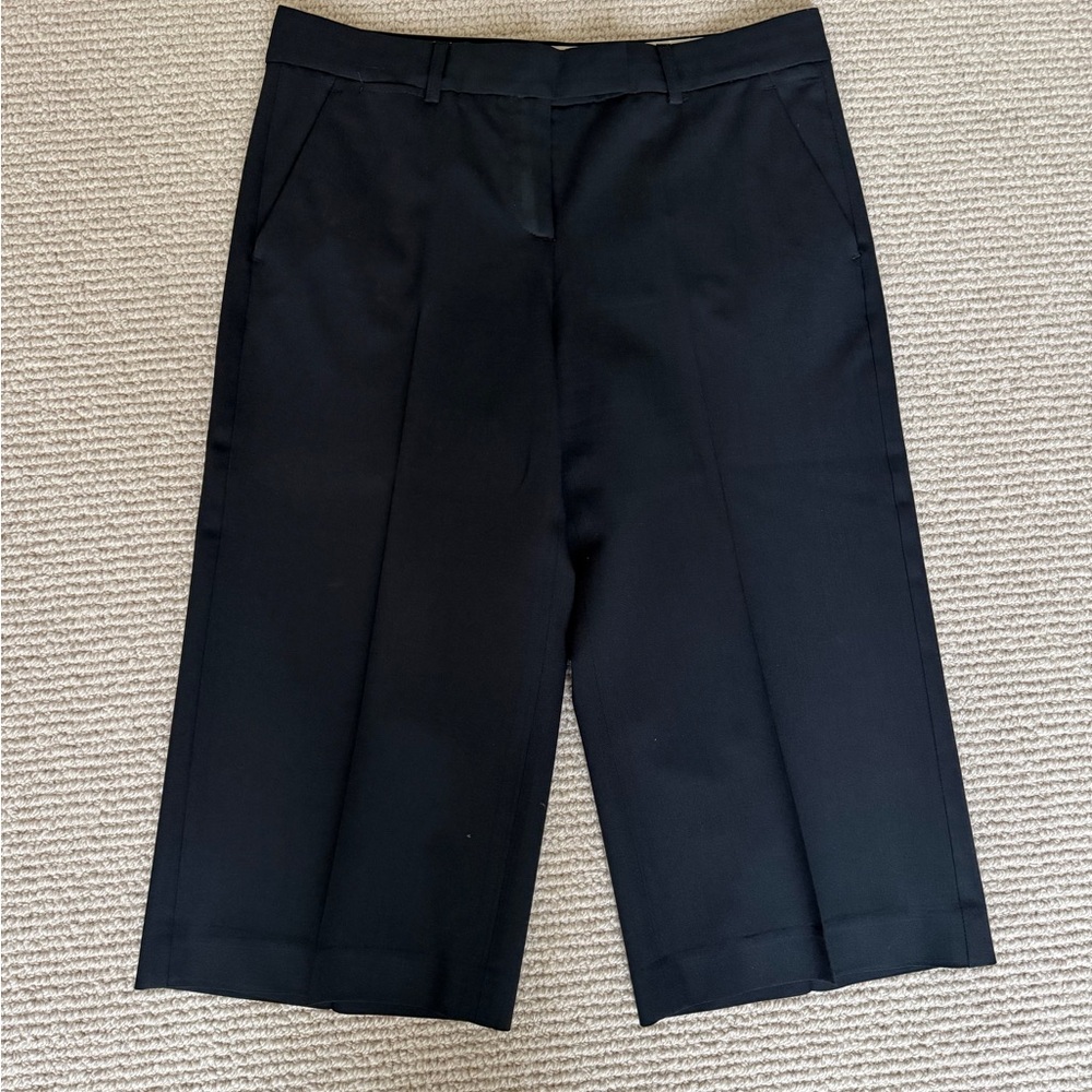 Theory Cropped Wool Women's Black Tailored Pants